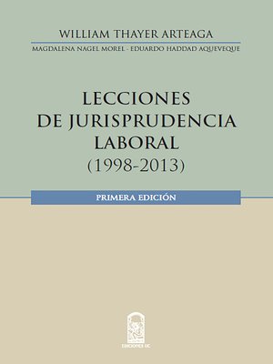 cover image of Lecciones en jurisprudencia laboral